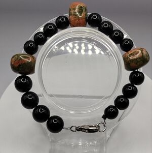 UNIKITE JASPER & BLACK ONYX BRACELET